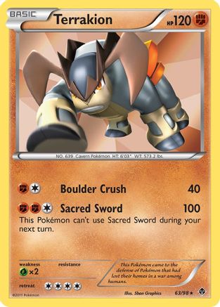 Terrakion 063/98 - Emerging Powers Reverse Holofoil