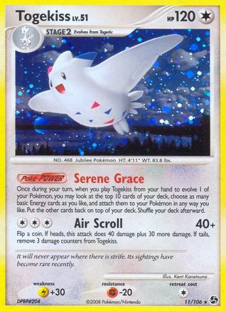 Togekiss 011/106 - Great Encounters Reverse Holofoil