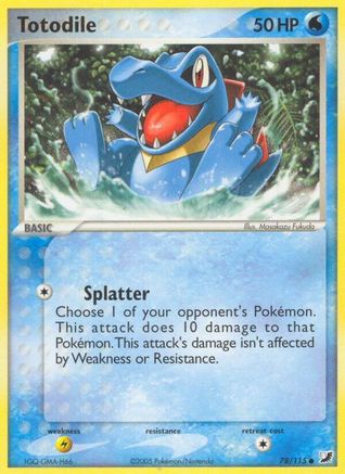 Totodile 078/115 - Unseen Forces Reverse Holofoil