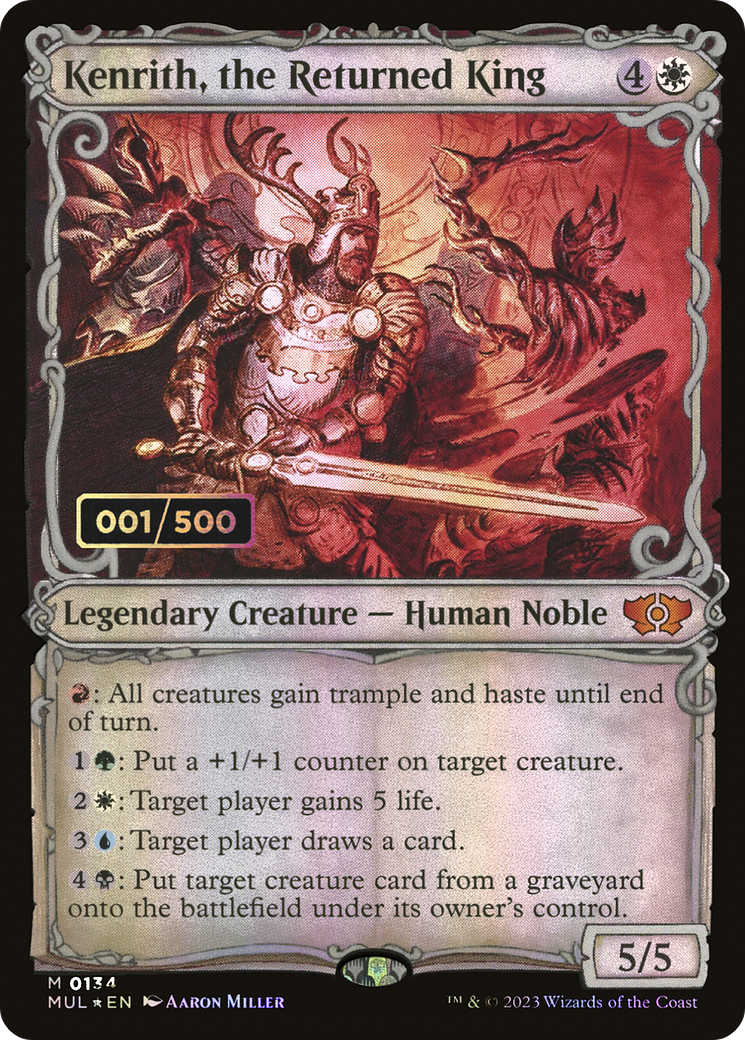 Kenrith, the Returned King (MUL-134) - Multiverse Legends: (Showcase) Foil