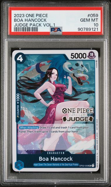One Piece: Boa Hancock Judge Pack Vol. 1 OP02-059 PSA 10