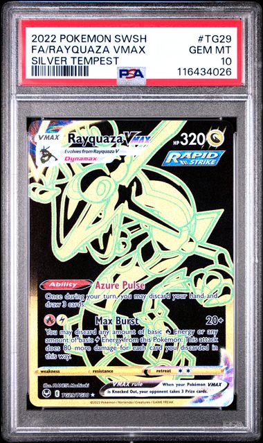 Rayquaza VMAX Silver Tempest TG29/TG30 PSA 10