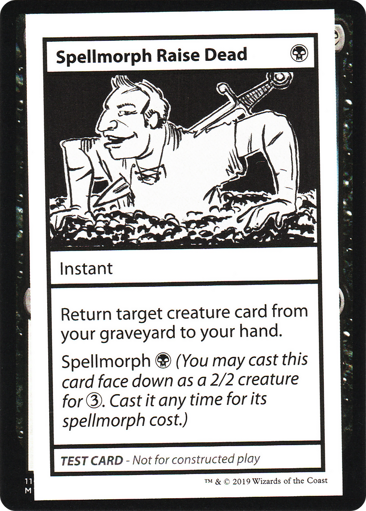 Spellmorph Raise Dead (CMB1-046) - Mystery Booster Playtest Cards 2021