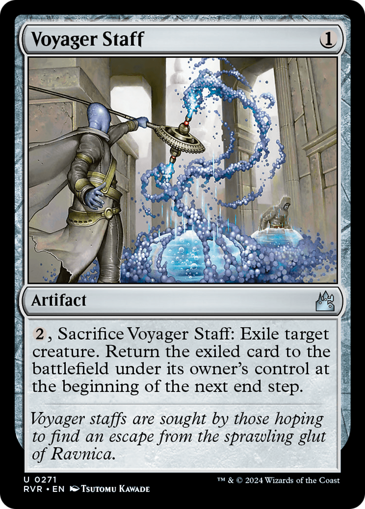 Voyager Staff (RVR-271) - Ravnica Remastered Foil