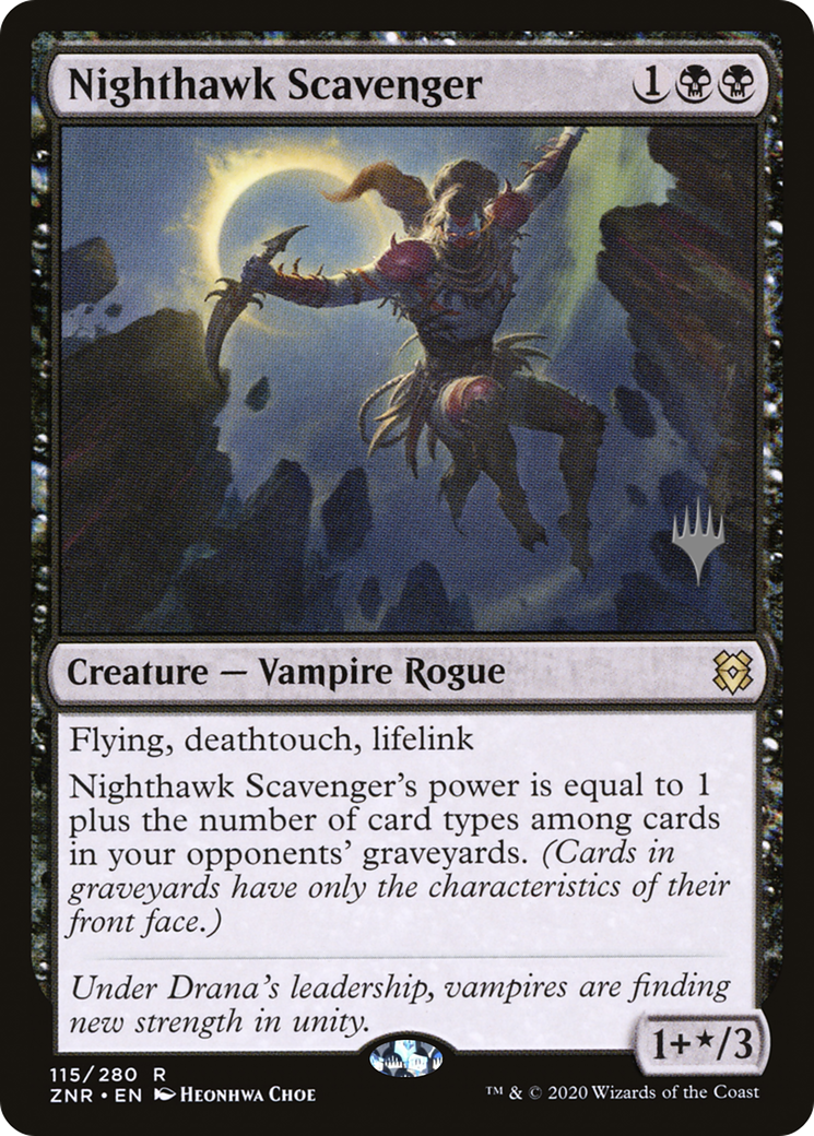 Nighthawk Scavenger (PPZNR-115P) - Zendikar Rising Promos