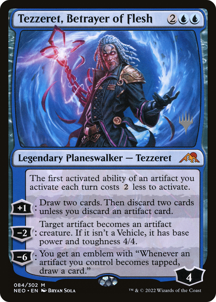 Tezzeret, Betrayer of Flesh (PPNEO-84P) - Kamigawa: Neon Dynasty Promos