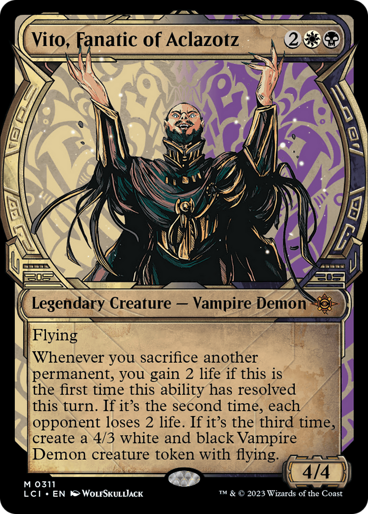 Vito, Fanatic of Aclazotz (LCI-311) - The Lost Caverns of Ixalan: (Showcase)
