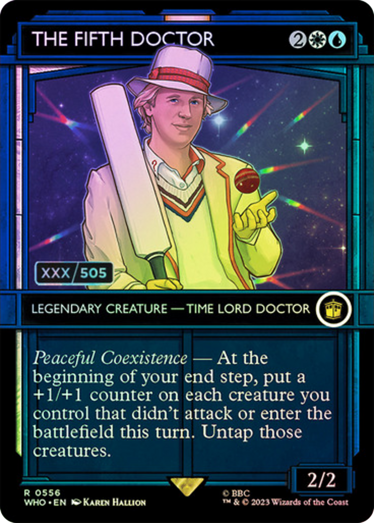 The Fifth Doctor (WHO-556) - Doctor Who: (Showcase) (Borderless) Foil