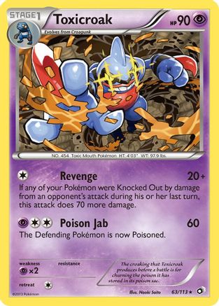 Toxicroak 063/113 - Legendary Treasures Reverse Holofoil