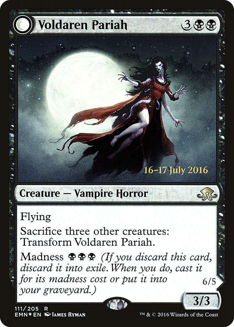 Voldaren Pariah // Abolisher of Bloodlines (PRE-111S) - Eldritch Moon Promos: (mooneldrazidfc) Foil