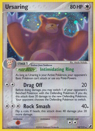 Ursaring 018/115 - Unseen Forces Reverse Holofoil