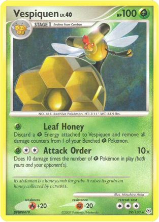 Vespiquen 039/130 - Diamond and Pearl Reverse Holofoil