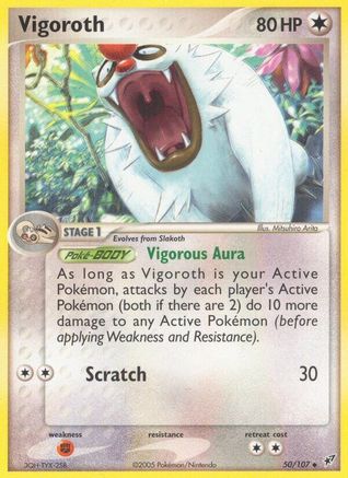 Vigoroth 050 - Deoxys - Reverse Holofoil