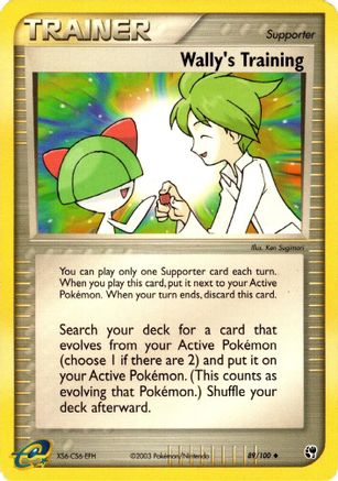 Wally's Training 089/100 - Sandstorm Reverse Holofoil