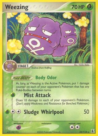 Weezing 033/113 - Delta Species Reverse Holofoil