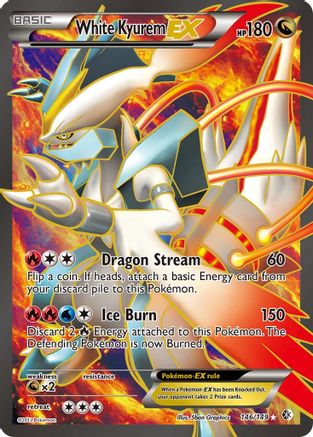 White Kyurem EX (Full Art) 146/149 - Boundaries Crossed Holofoil