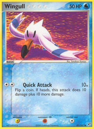 Wingull 081/107 - Deoxys Reverse Holofoil