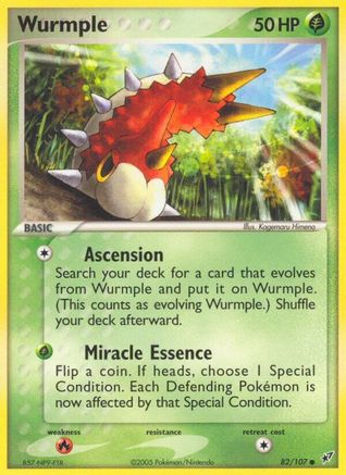 Wurmple 082/107 - Deoxys Reverse Holofoil