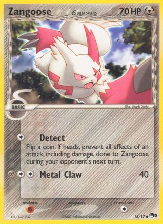 Zangoose (Delta Species) 015/17 - POP Series 5 Holofoil