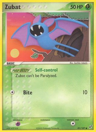 Zubat 083/107 - Deoxys Reverse Holofoil