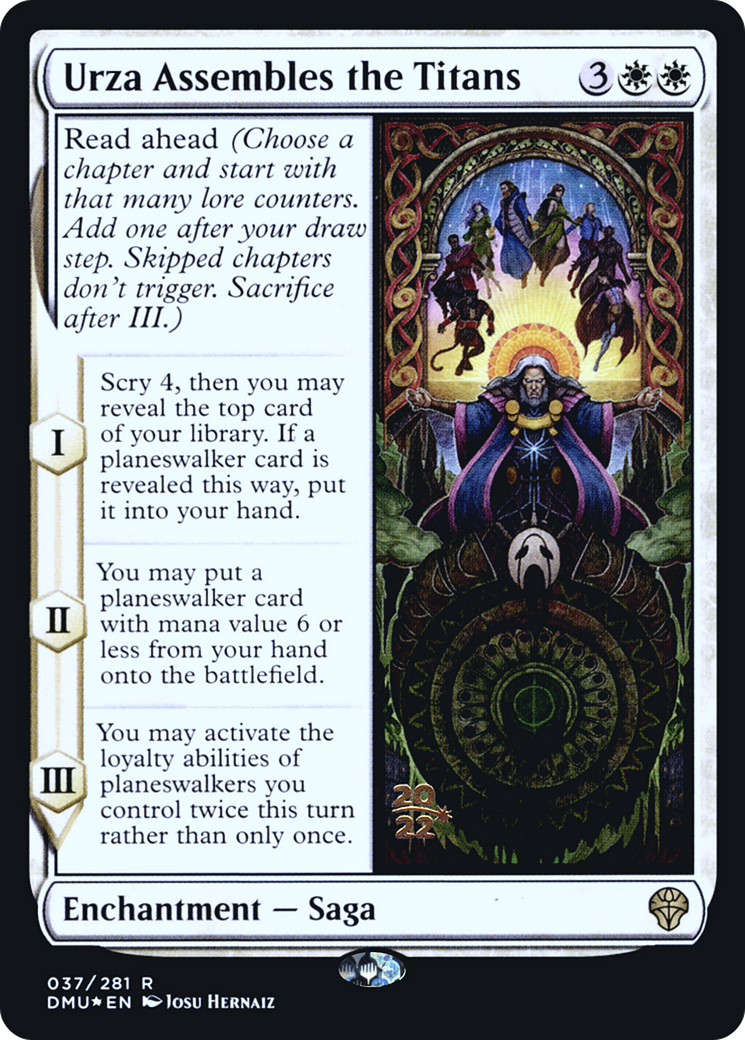 Urza Assembles the Titans (PRE-37S) - Dominaria United Promos Foil