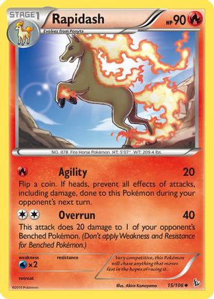 Rapidash 015/106 - XY Flashfire
