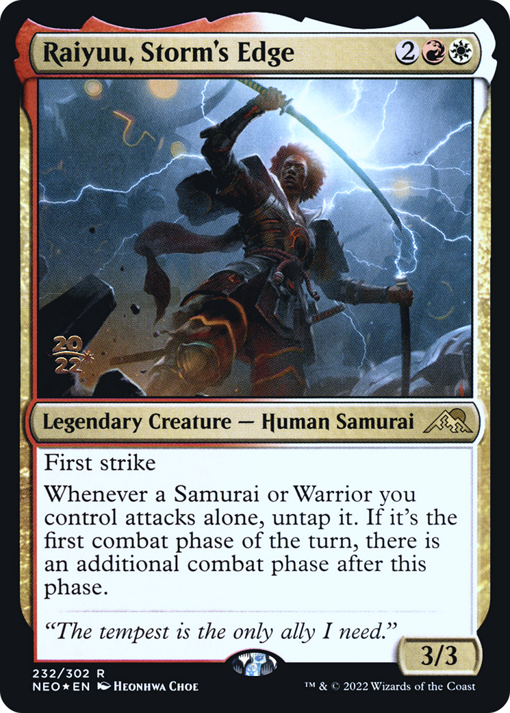 Raiyuu, Storm's Edge (PRE-232S) - Kamigawa: Neon Dynasty Promos Foil