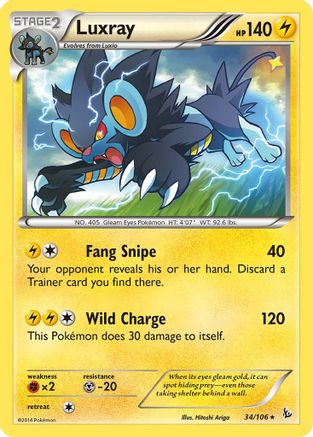 Luxray 034/106 - XY Flashfire