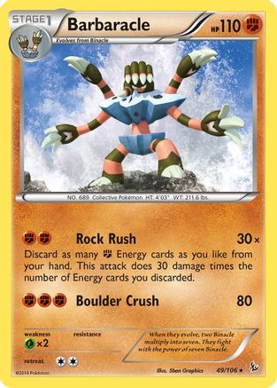 Barbaracle 049/106 - XY Flashfire