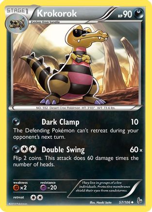 Krokorok 057/106 - XY Flashfire Reverse Holofoil