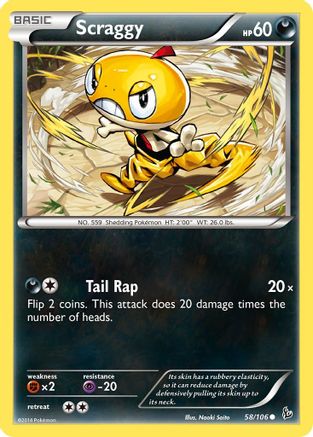 Scraggy 058/106 - XY Flashfire