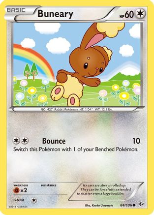 Buneary 084/106 - XY Flashfire Reverse Holofoil