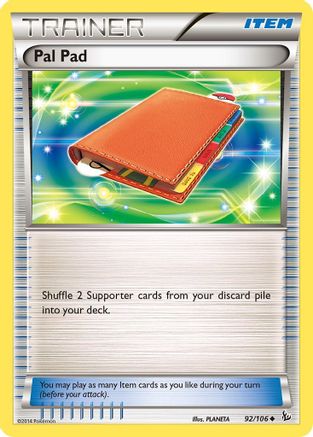 Pal Pad 092/106 - XY Flashfire Reverse Holofoil