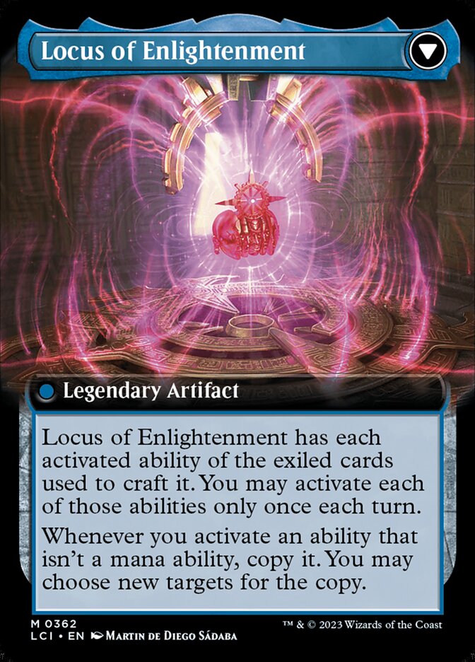 The Enigma Jewel // Locus of Enlightenment (LCI-362) - The Lost Caverns of Ixalan: (Extended Art) Foil