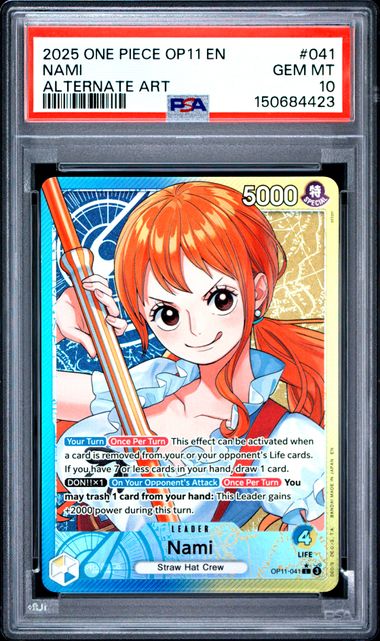 Nami Fist Of Divine Speed OP11-041 PSA 10