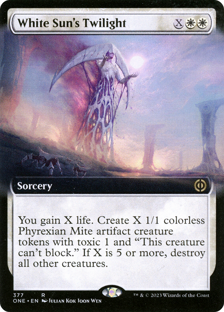 White Sun's Twilight (ONE-377) - Phyrexia: All Will Be One: (Extended Art) Foil