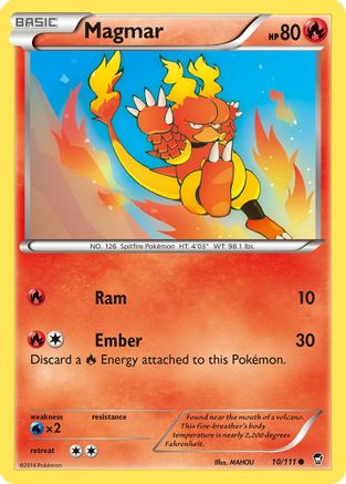 Magmar 010/111 - XY Furious Fists Reverse Holofoil