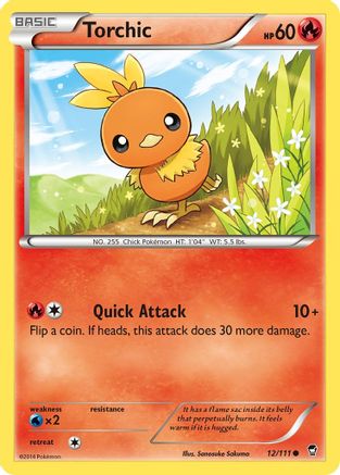 Torchic 012/111 - XY Furious Fists Reverse Holofoil
