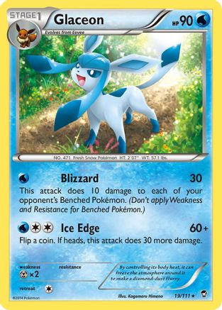 Glaceon 019/111 - XY Furious Fists