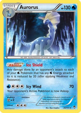 Aurorus 026/111 - XY Furious Fists Reverse Holofoil