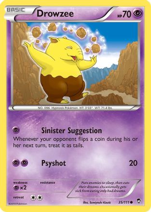 Drowzee 035/111 - XY Furious Fists Reverse Holofoil