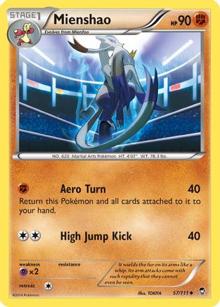 Mienshao 057/111 - XY Furious Fists Reverse Holofoil