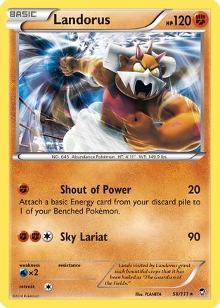 Landorus 058/111 - XY Furious Fists Holofoil