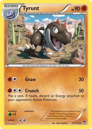 Tyrunt 061/111 - XY Furious Fists