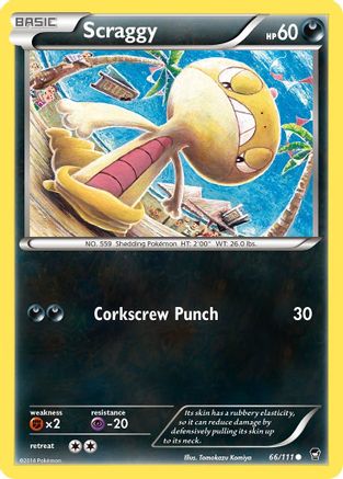 Scraggy 066/111 - XY Furious Fists Reverse Holofoil
