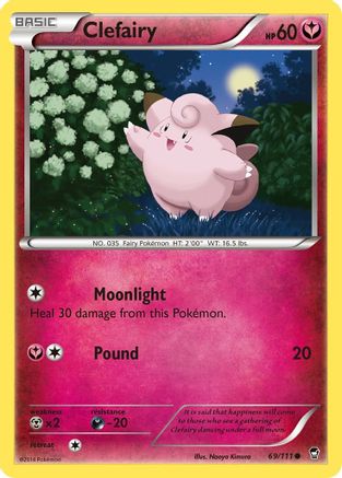 Clefairy 069/111 - XY Furious Fists