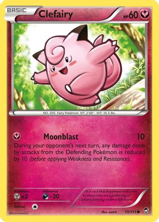 Clefairy 070/111 - XY Furious Fists