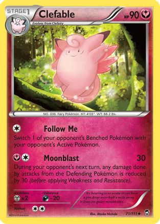 Clefable 071/111 - XY Furious Fists