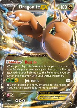 Dragonite EX 074/111 - XY Furious Fists Holofoil