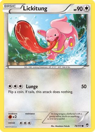 Lickitung 078/111 - XY Furious Fists